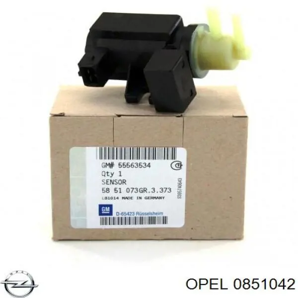 0851042 Opel transmisor de presion de carga (solenoide)