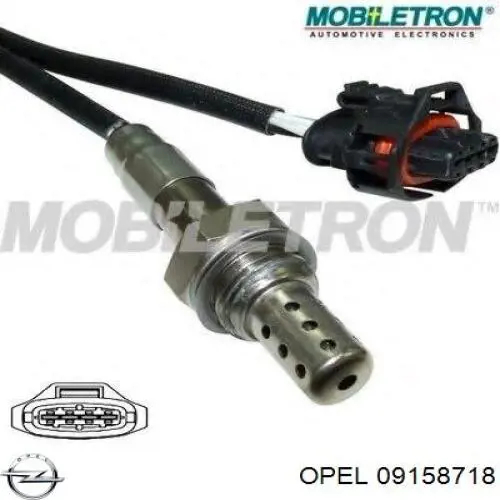 09158718 Opel sonda lambda sensor de oxigeno post catalizador