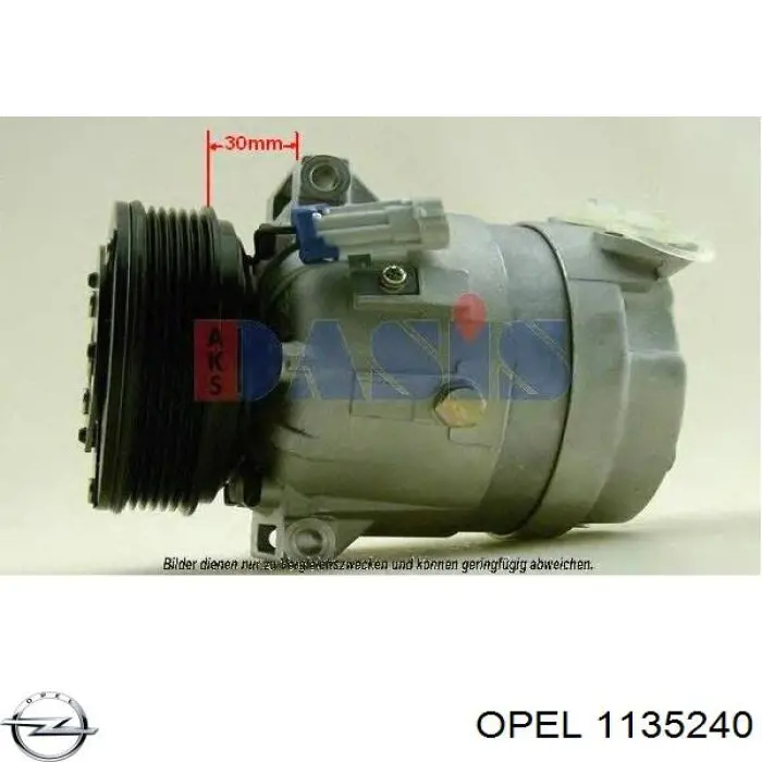 1135240 Opel compresor de aire acondicionado