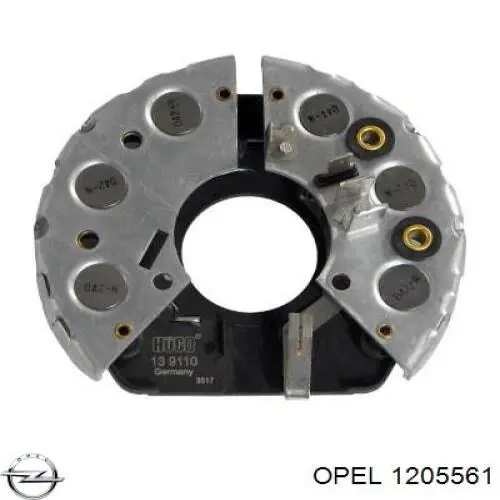 1205561 Opel alternador diodo puente rectificador