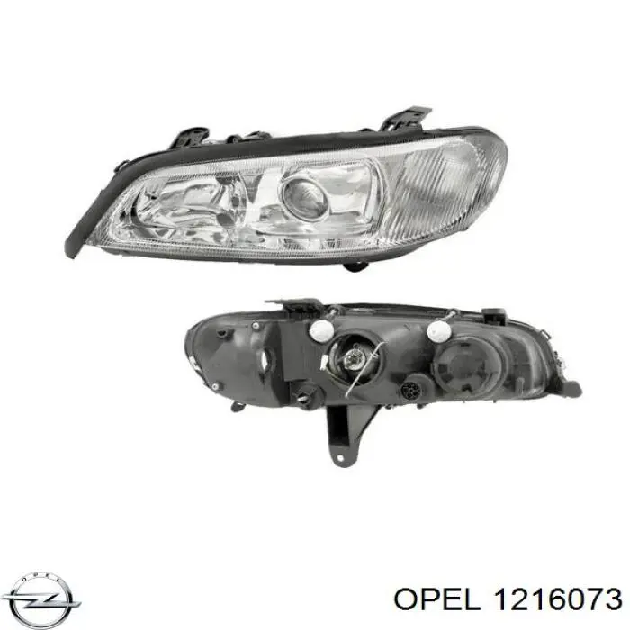 1216073 Opel faro izquierdo