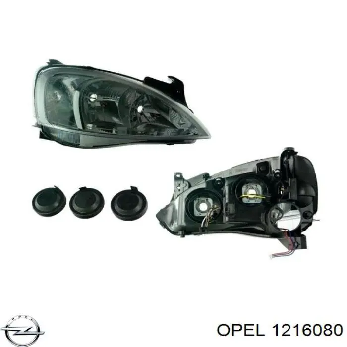 1216080 Opel faro derecho