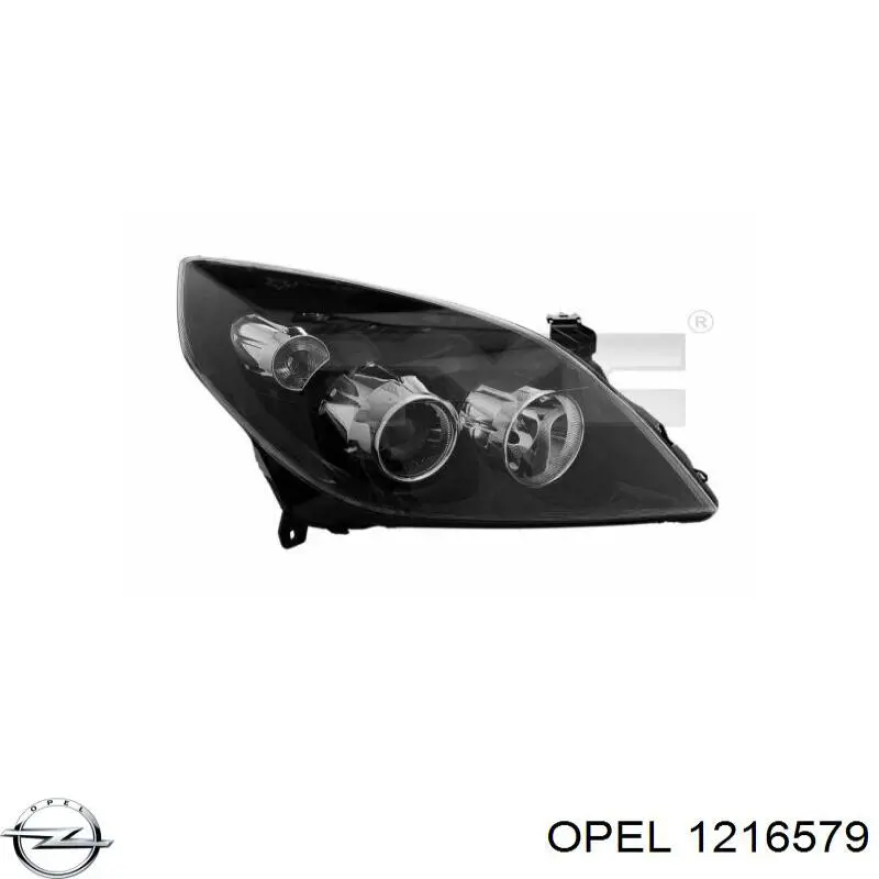 1216579 Opel faro izquierdo