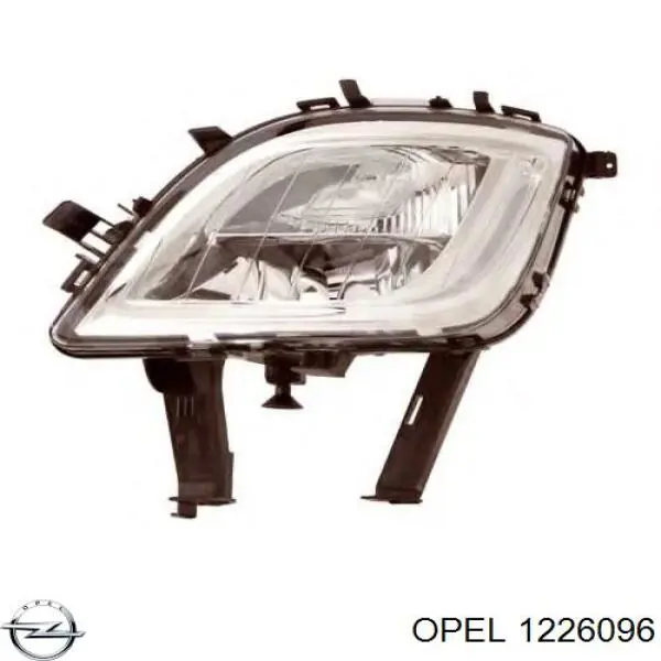 1226096 Opel faro antiniebla izquierdo