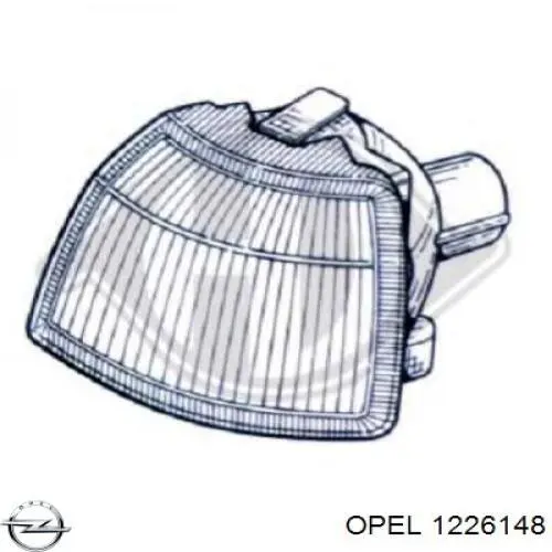 1226148 Opel piloto intermitente derecho