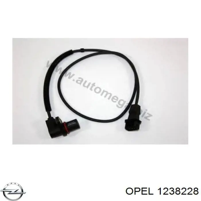 1238228 Opel sensor de posición del cigüeñal