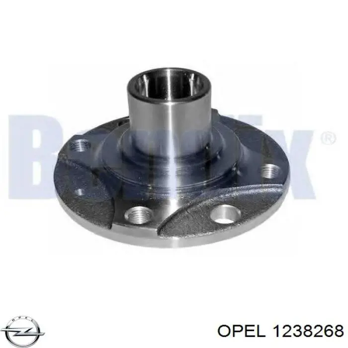 1238268 Opel sensor de posición del cigüeñal