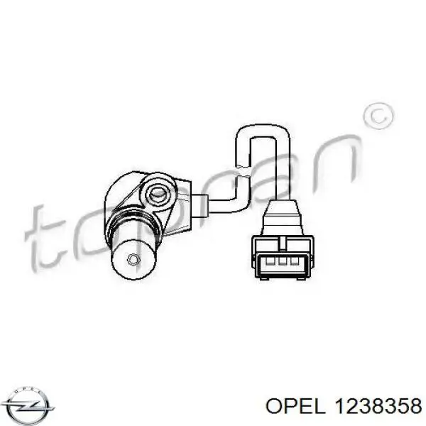 1238358 Opel sensor de posición del cigüeñal