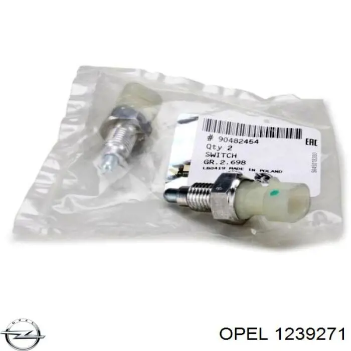 1239271 Opel interruptor, piloto de marcha atrás