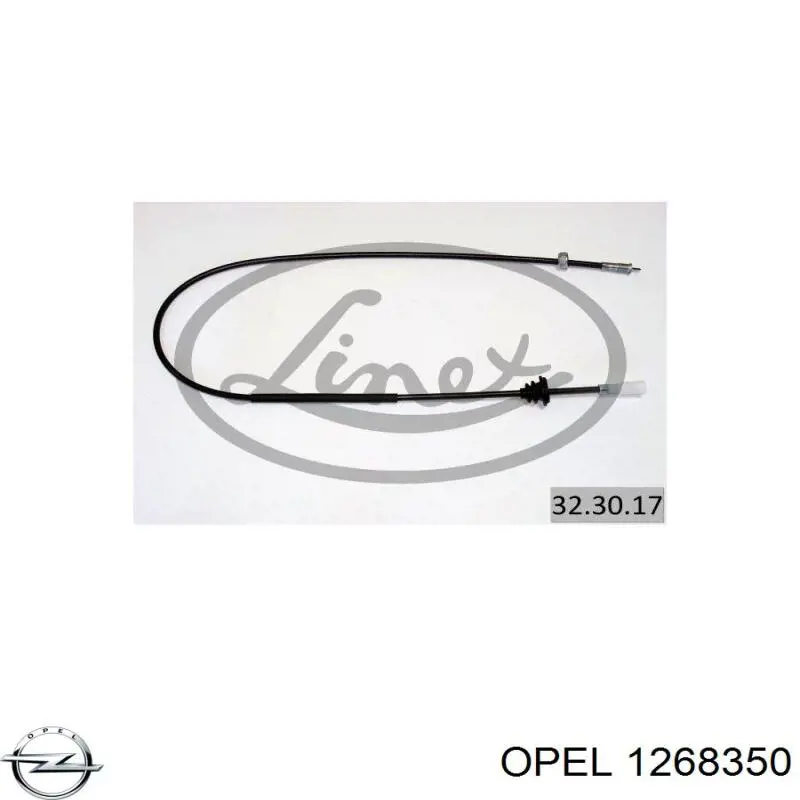 1268350 Opel cable para velocimetro