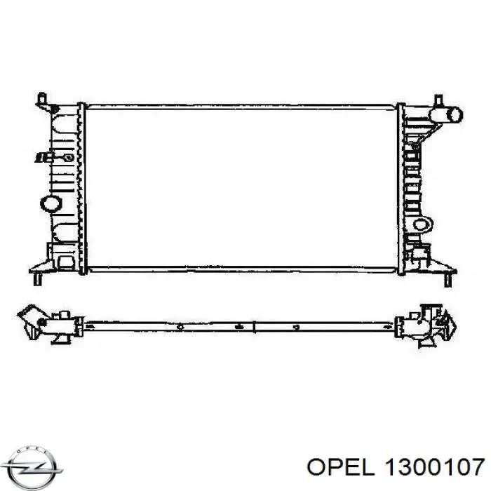 1300107 Opel radiador refrigeración del motor