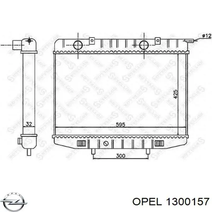 1300157 Opel radiador refrigeración del motor