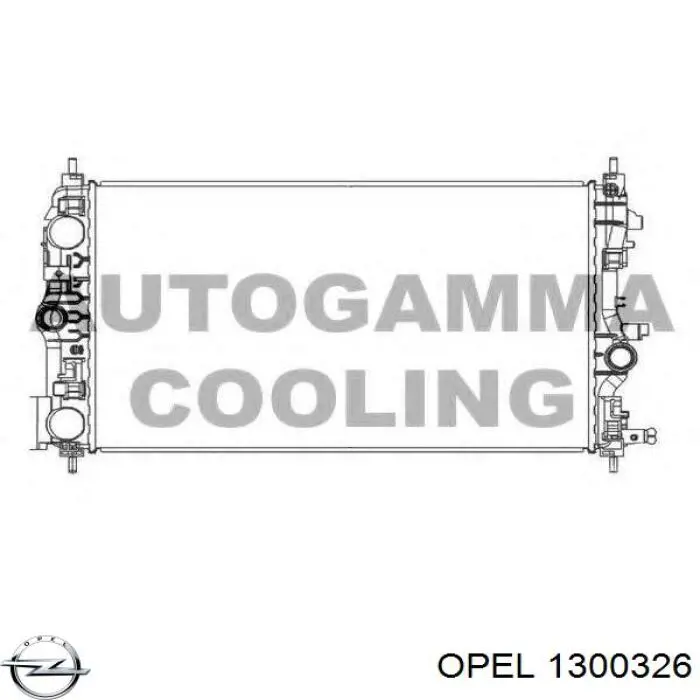 1300326 Opel radiador refrigeración del motor