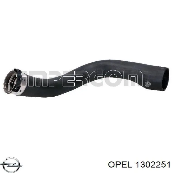 1302251 Opel tubo flexible de aire de sobrealimentación izquierdo