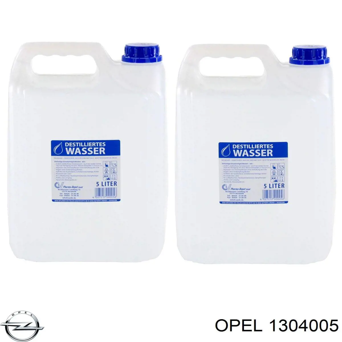 1304005 Opel botella de refrigeración