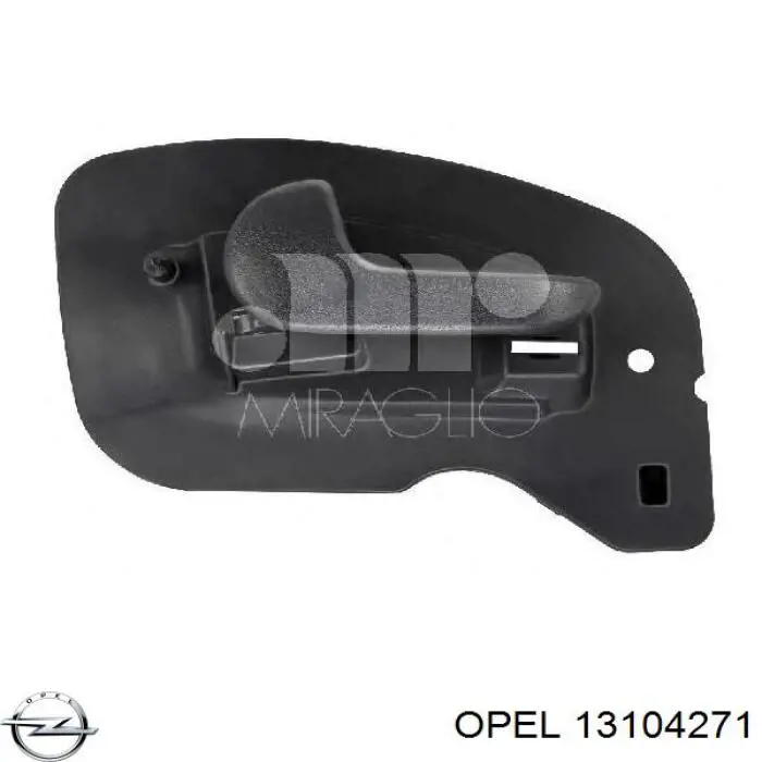 13104271 Opel manecilla de puerta, equipamiento habitáculo, delantera izquierda