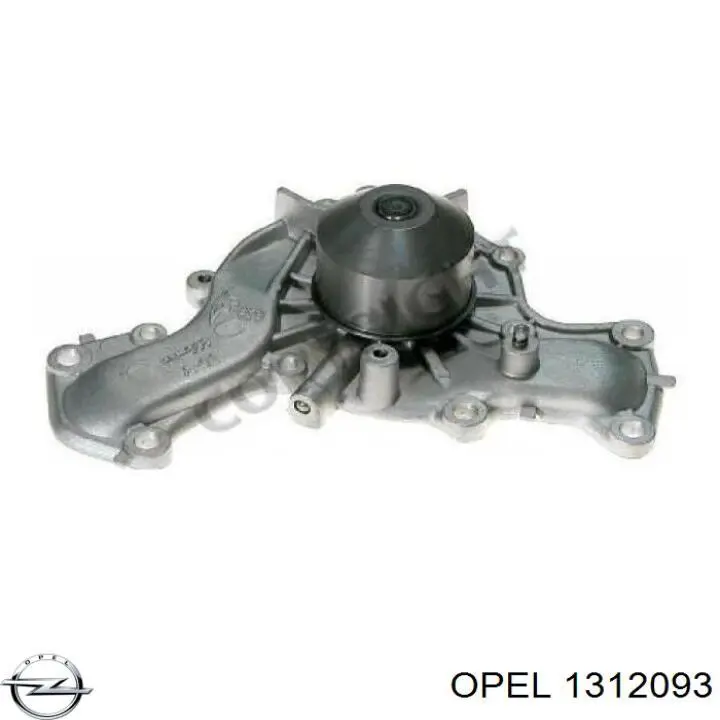 1312093 Opel soporte de radiador superior (panel de montaje para foco)