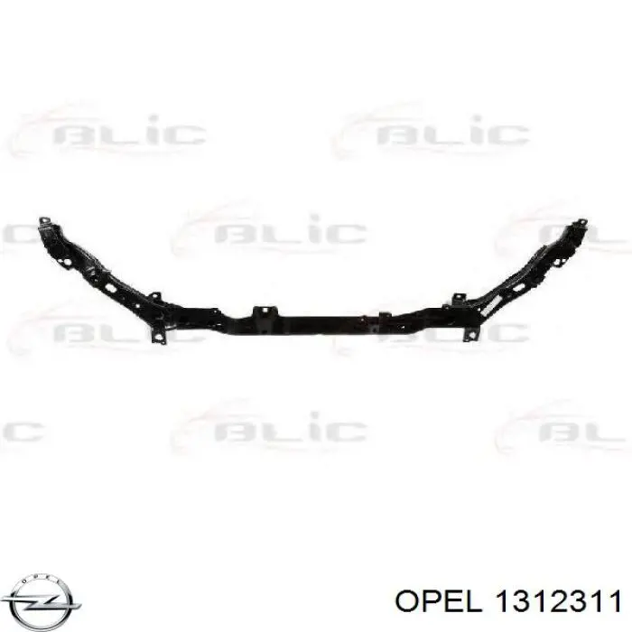 1312311 Opel soporte de radiador completo