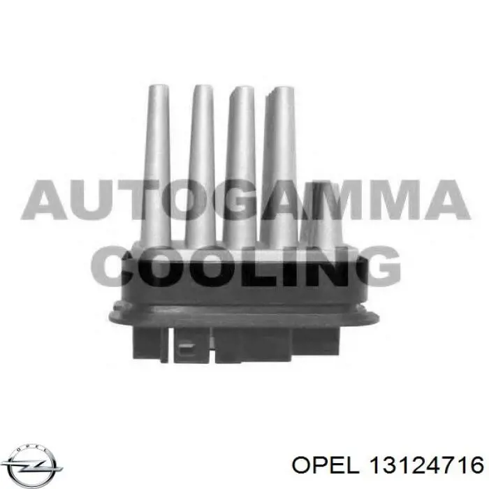 13124716 Opel resitencia, ventilador habitáculo