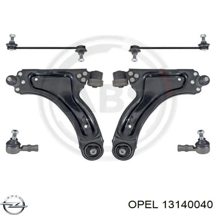 13140040 Opel barra oscilante, suspensión de ruedas delantera, inferior derecha