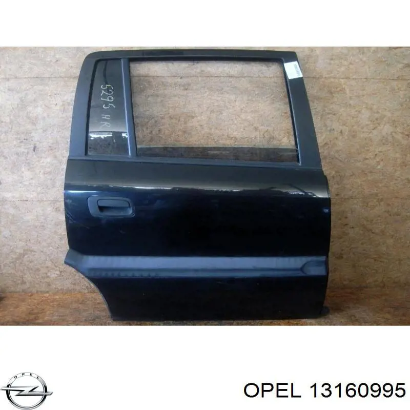  Puerta trasera derecha para Opel Zafira F75