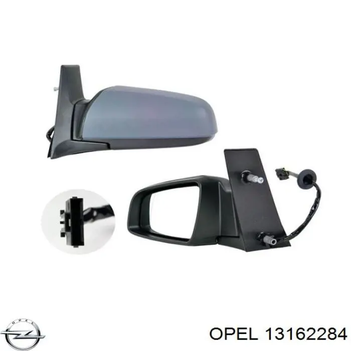 13162284 Opel espejo retrovisor izquierdo