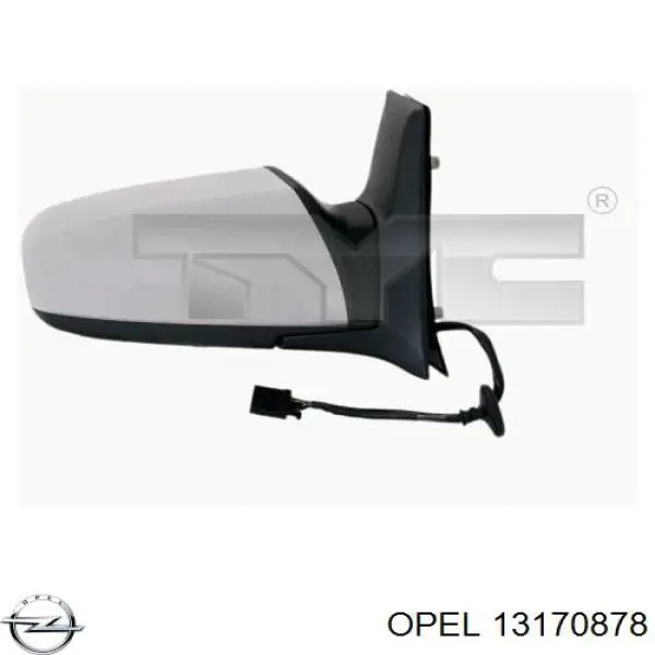 13170878 Opel superposicion(cubierta De Espejo Retrovisor Derecho)