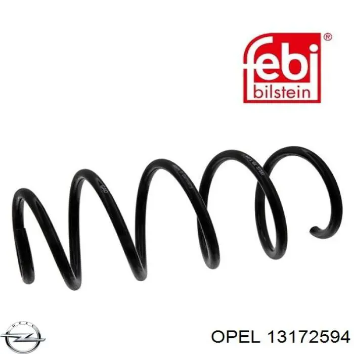 13172594 Opel muelle de suspensión eje delantero