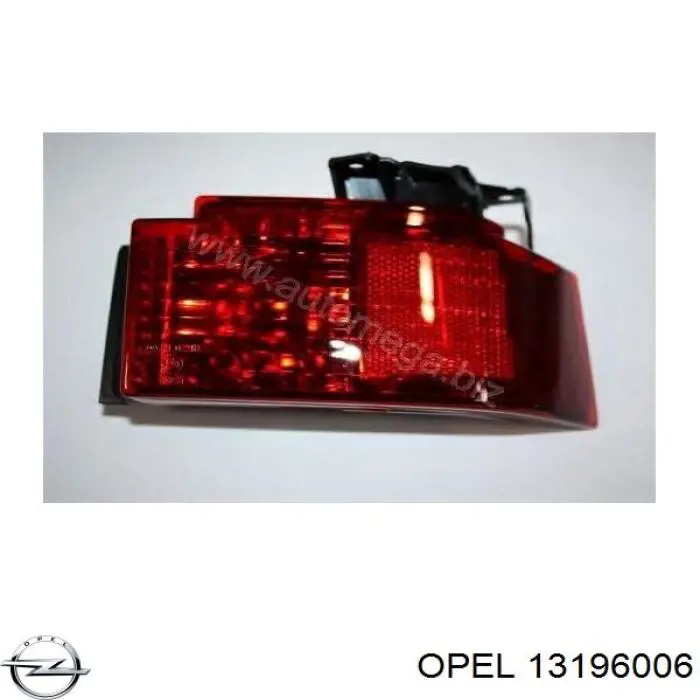 13196006 Opel faro antiniebla trasero derecho