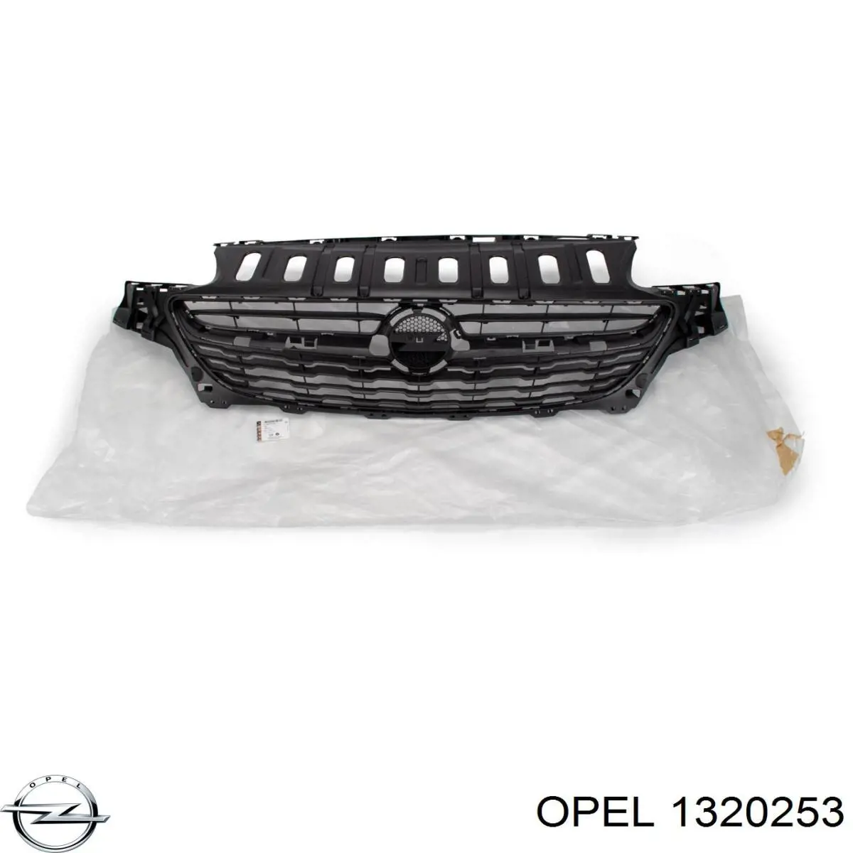 1320253 Opel moldura de rejilla de radiador