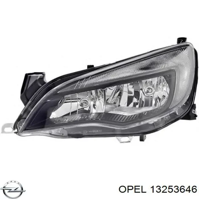 13253646 Opel faro izquierdo