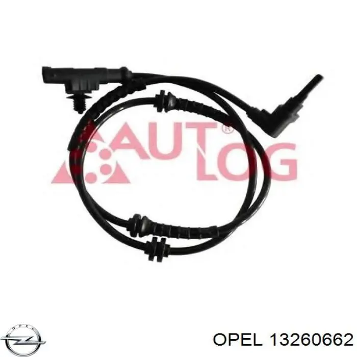 13260662 Opel sensor abs delantero