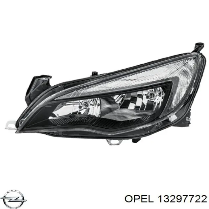 13297722 Opel faro izquierdo