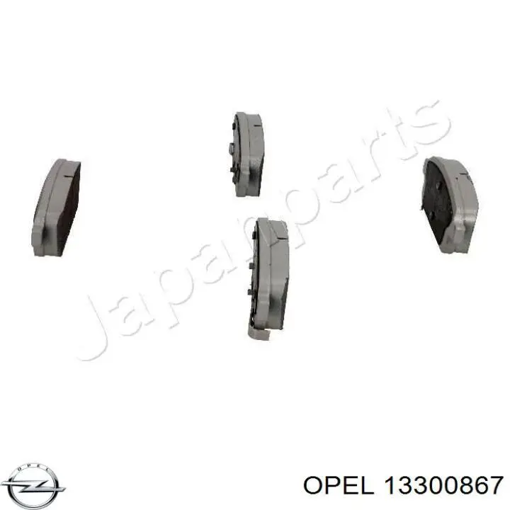 13300867 Opel pastillas de freno traseras