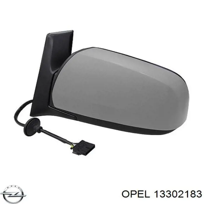 13302183 Opel cristal de espejo retrovisor exterior izquierdo