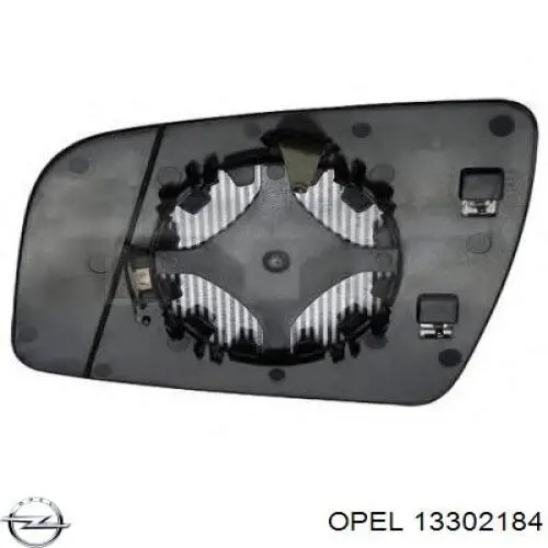 13302184 Opel cristal de espejo retrovisor exterior derecho