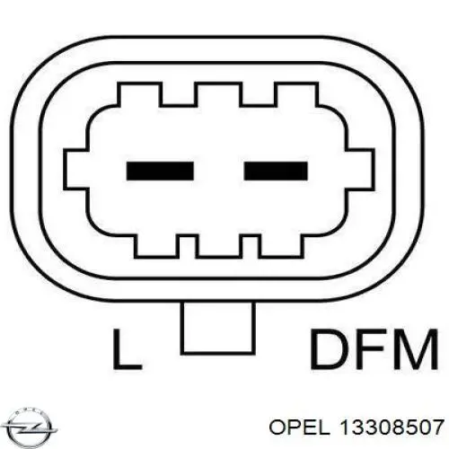 13308507 Opel alternador