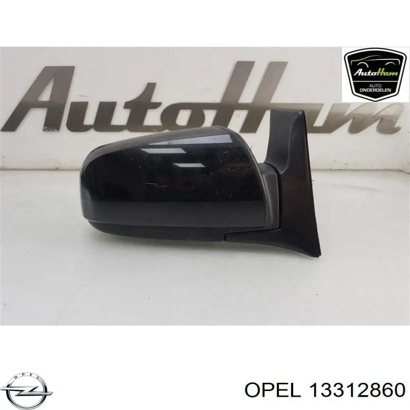 13312860 Opel espejo retrovisor derecho