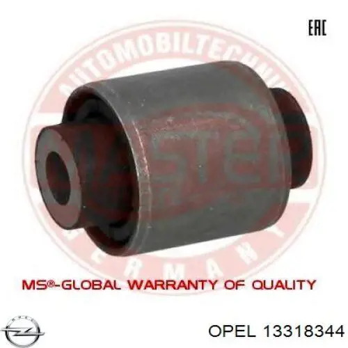 13318344 Opel brazo suspension trasero superior izquierdo