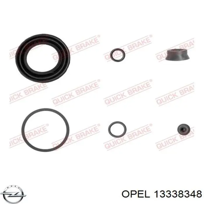 13338348 Opel pinza de freno trasera izquierda