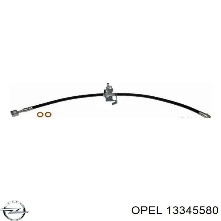 13345580 Opel tubo flexible de frenos trasero derecho