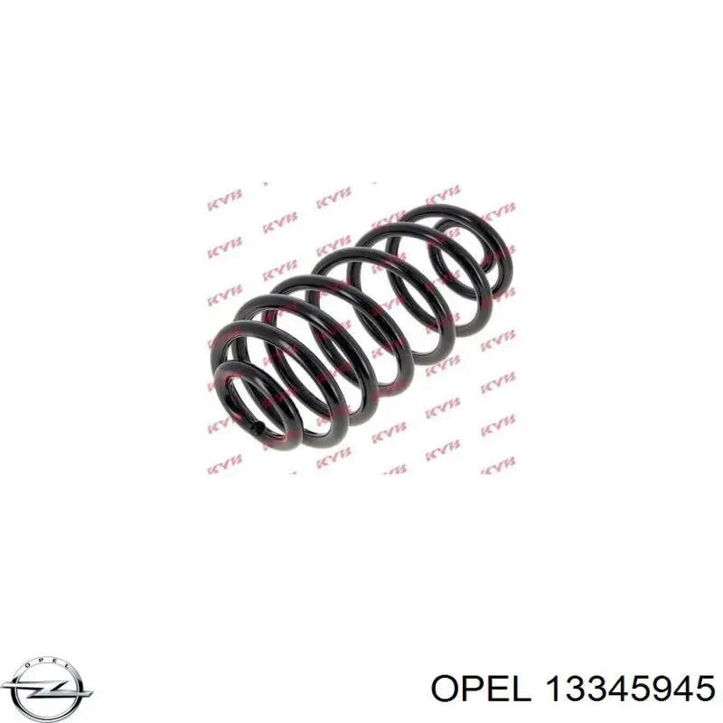 13345945 Opel muelle de suspensión eje trasero