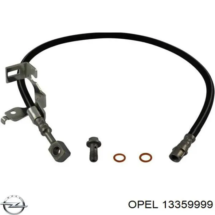 13359999 Opel tubo flexible de frenos trasero derecho