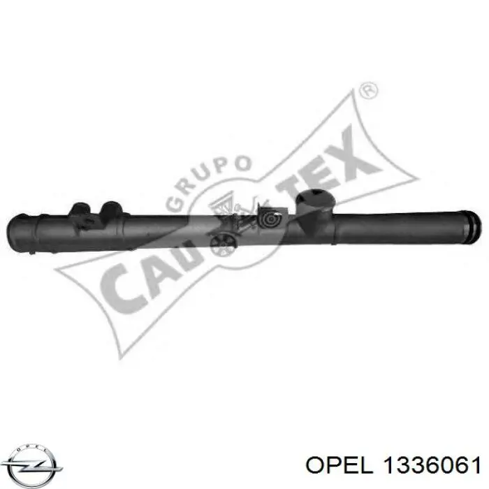 1336061 Opel brida del sistema de refrigeración (triple)