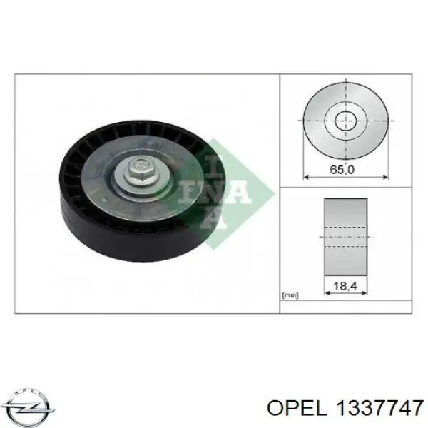 1337747 Opel manguera refrigerante para radiador inferiora