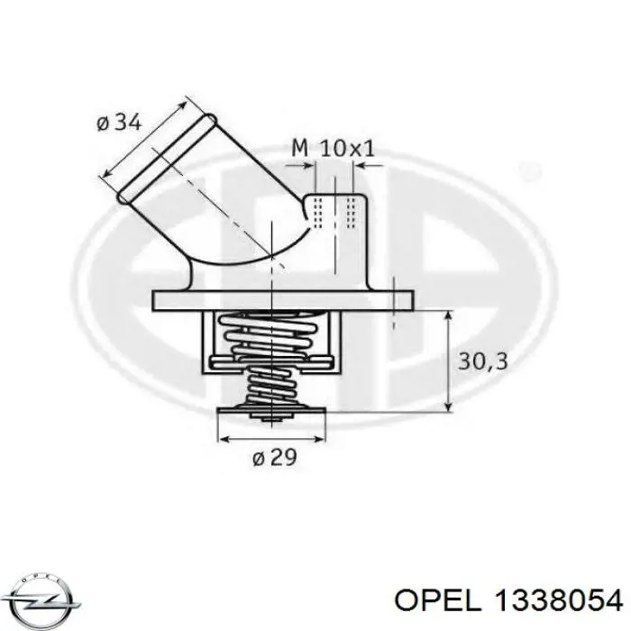 1338054 Opel termostato, refrigerante