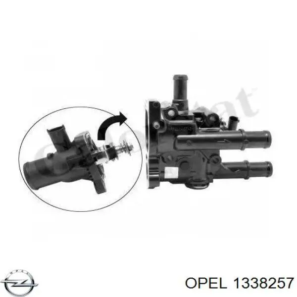 1338257 Opel termostato, refrigerante