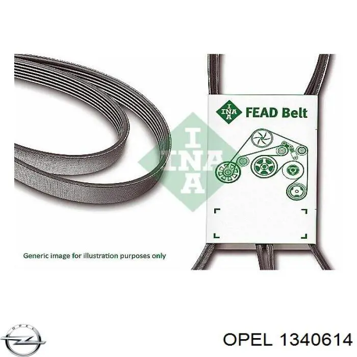 1340614 Opel correa trapezoidal