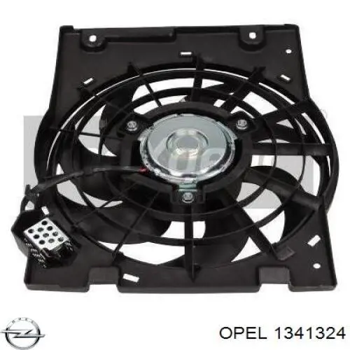 1341324 Opel ventilador (rodete +motor refrigeración del motor con electromotor completo)