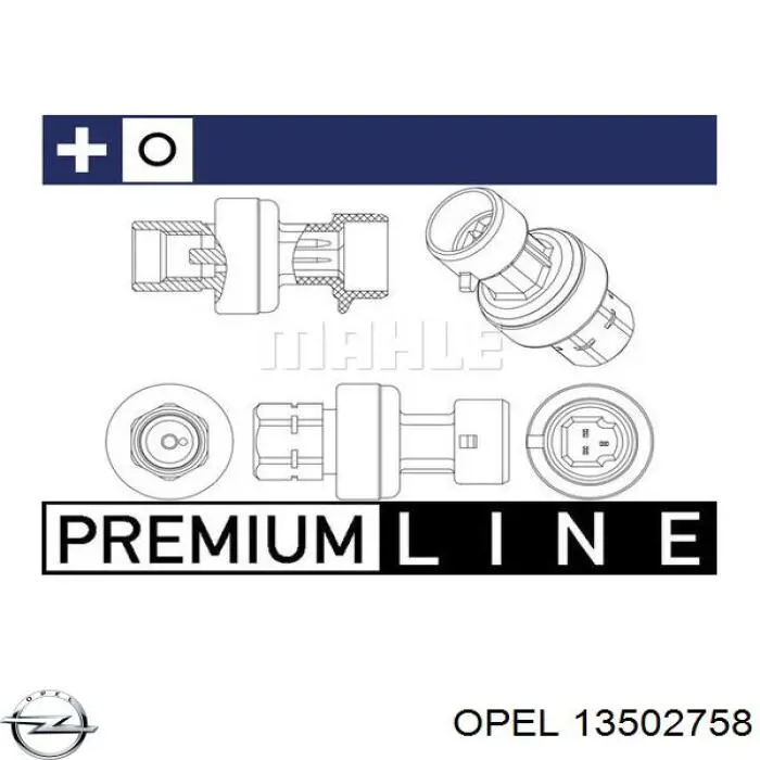 13502758 Opel presostato, aire acondicionado